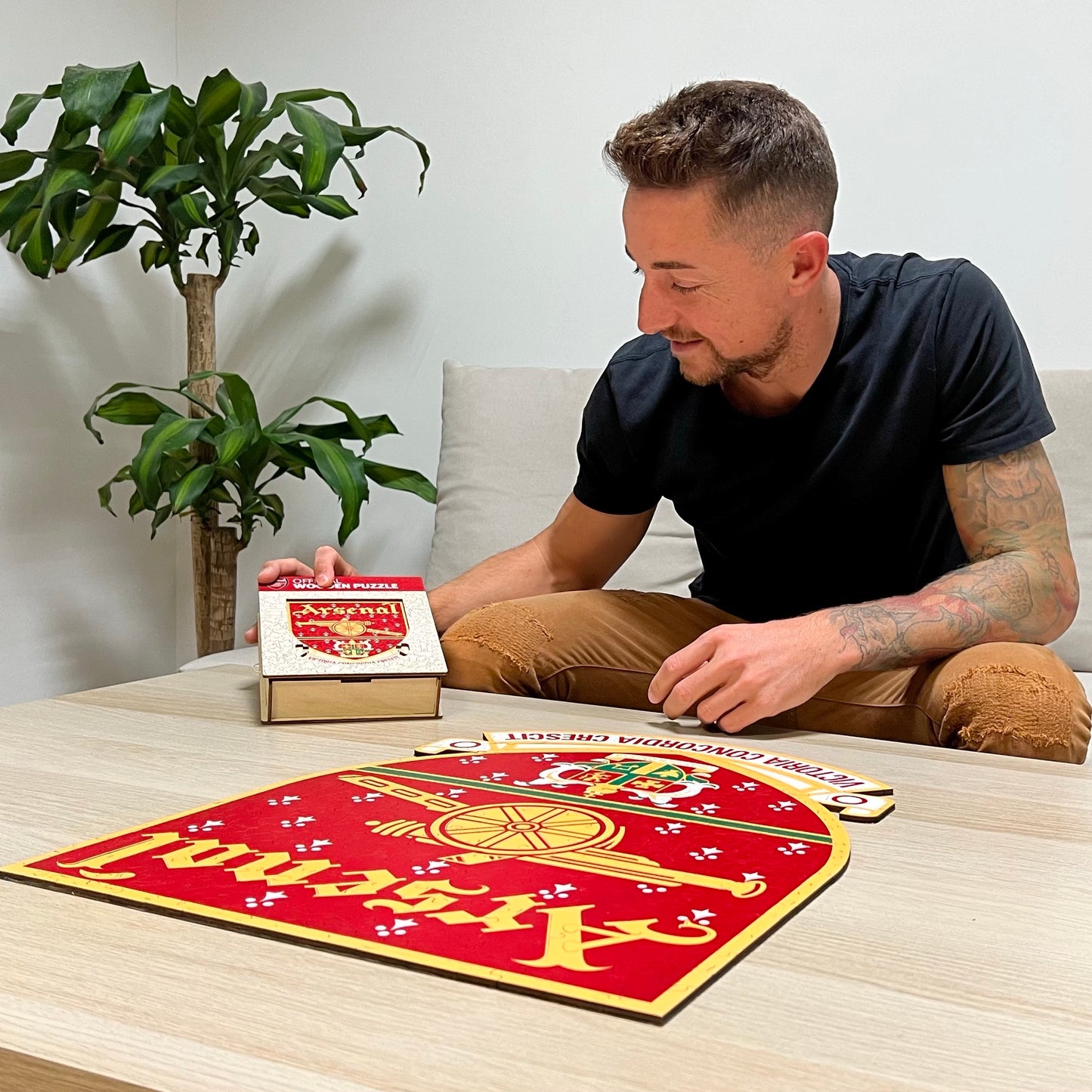 Logo Retro Arsenal FC® - Puzzle en Bois