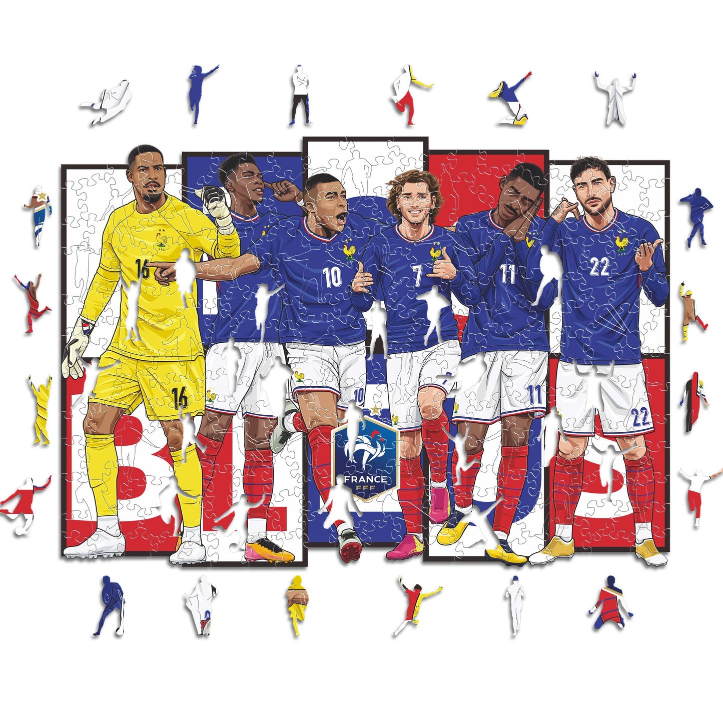 Joueurs Équipe de France® - Puzzle en Bois