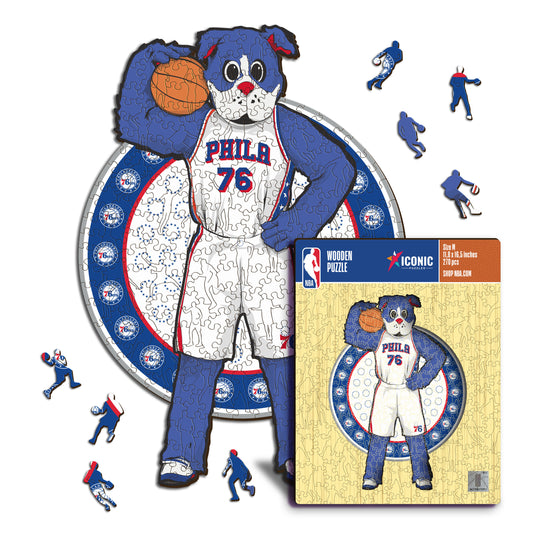 Mascotte Philadelphia 76ers™ - Puzzle en Bois