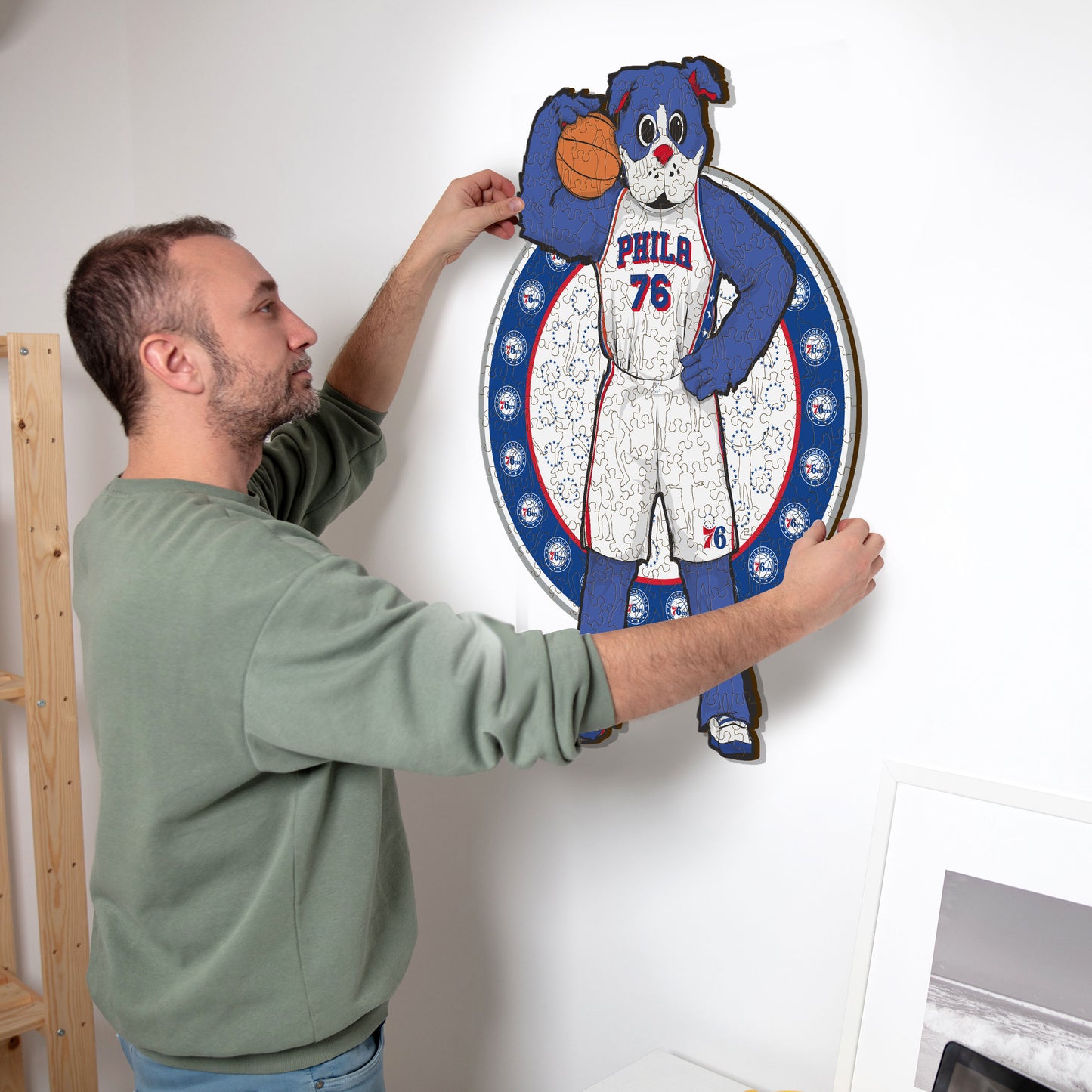Mascotte Philadelphia 76ers™ - Puzzle en Bois