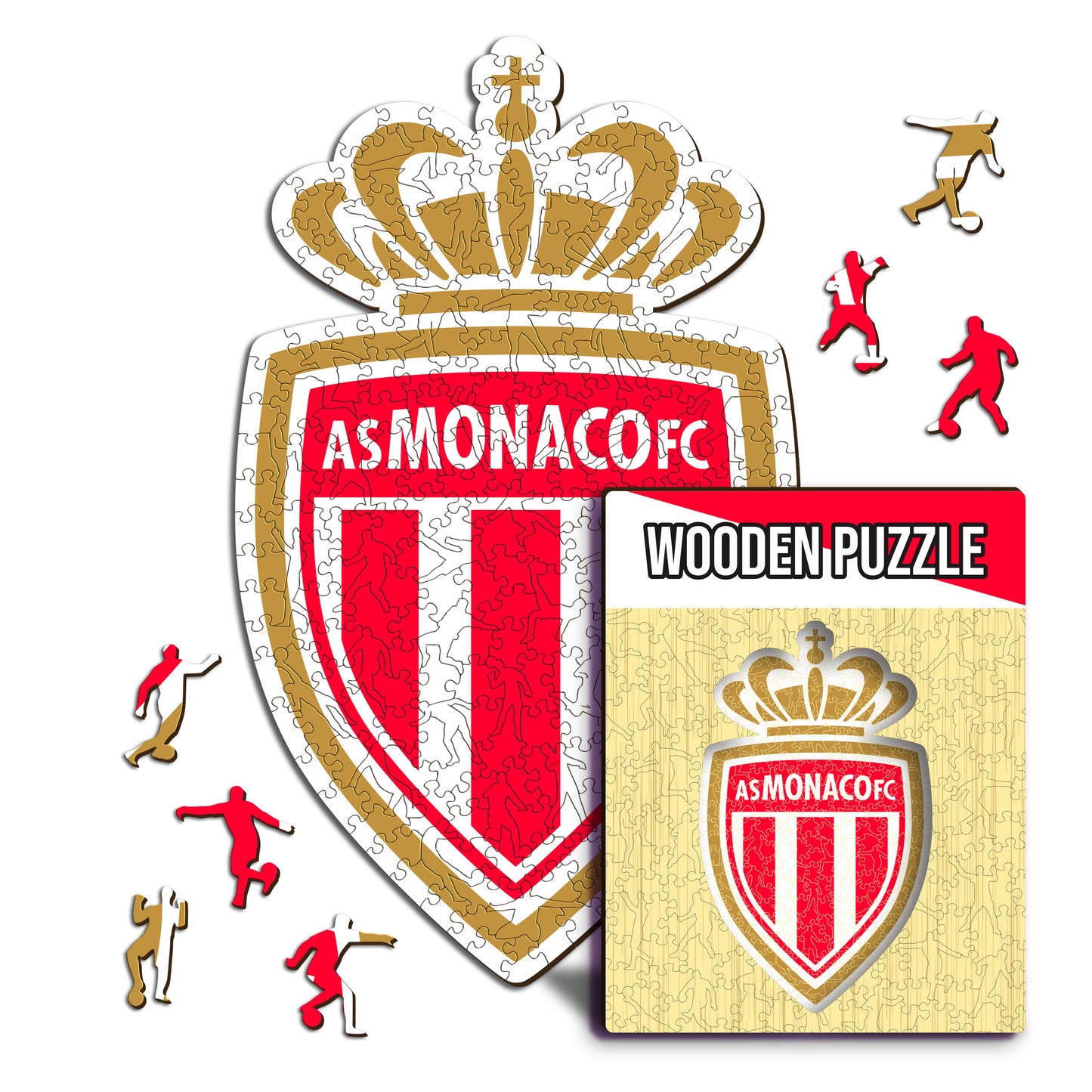 Logo AS Monaco® - Puzzle en Bois
