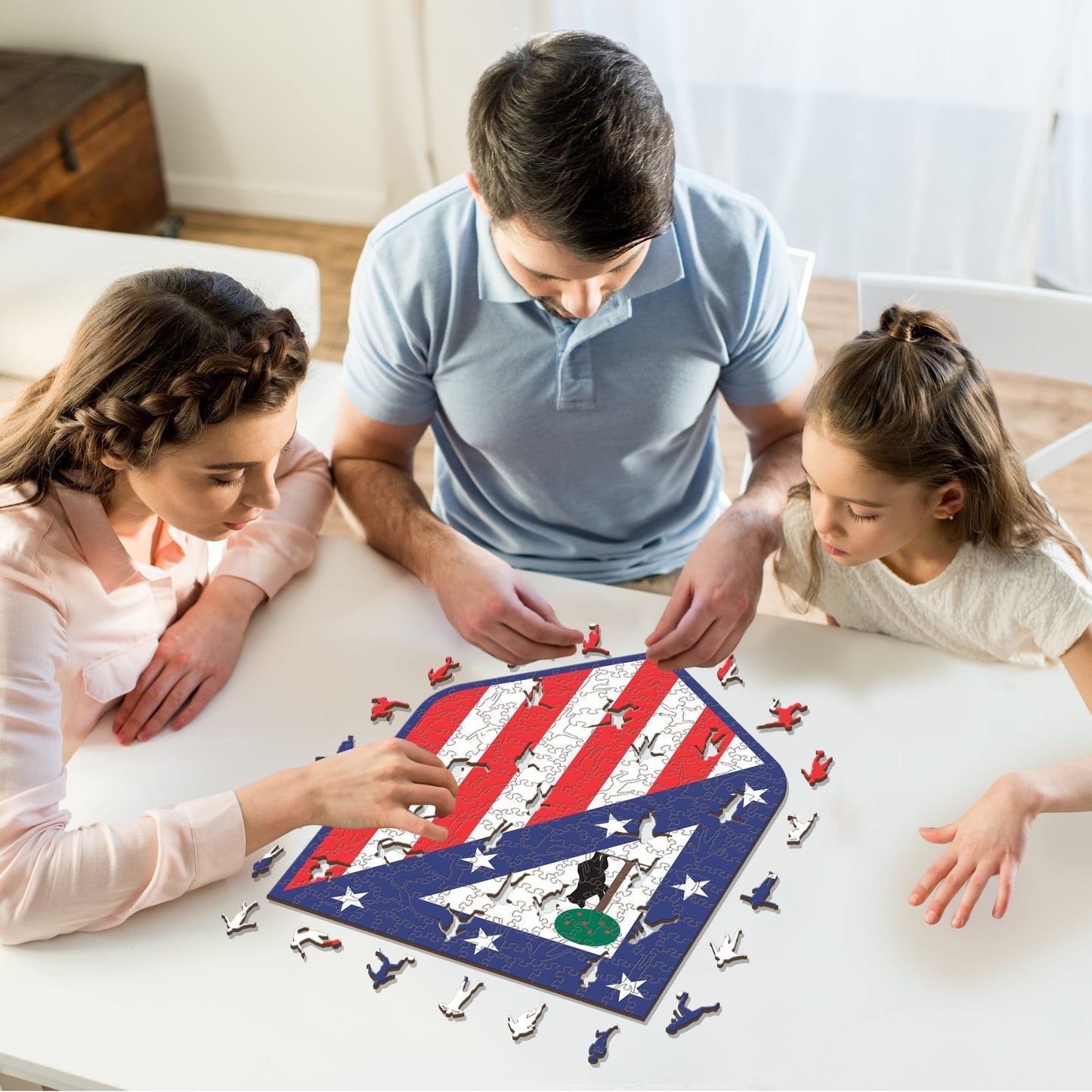 Logo Atlético de Madrid® - Puzzle en Bois