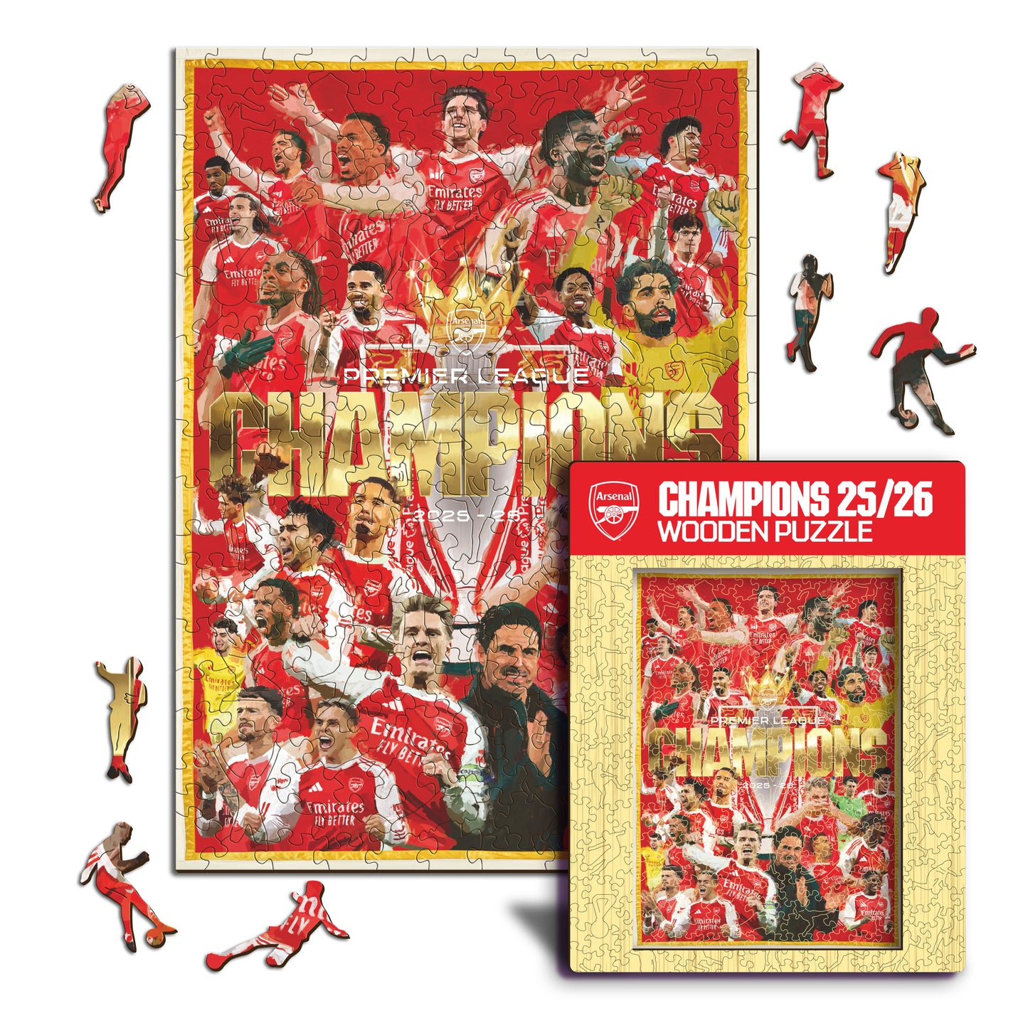Champions Arsenal FC® Premier League 25/26 - Puzzle en Bois