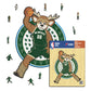 Milwaukee Bucks™ Mascotte - Puzzle en Bois