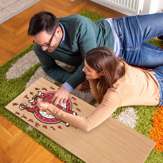 Chicago Bulls™ Mascotte - Puzzle en Bois