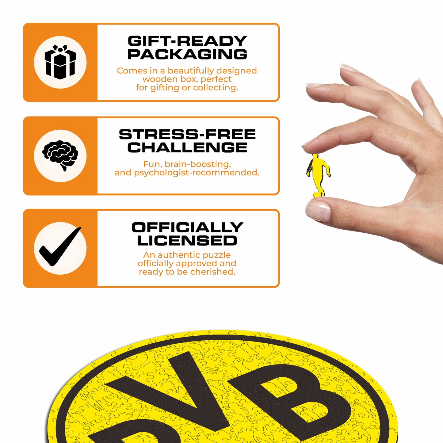 Logo Borussia Dortmund® - Puzzle en Bois