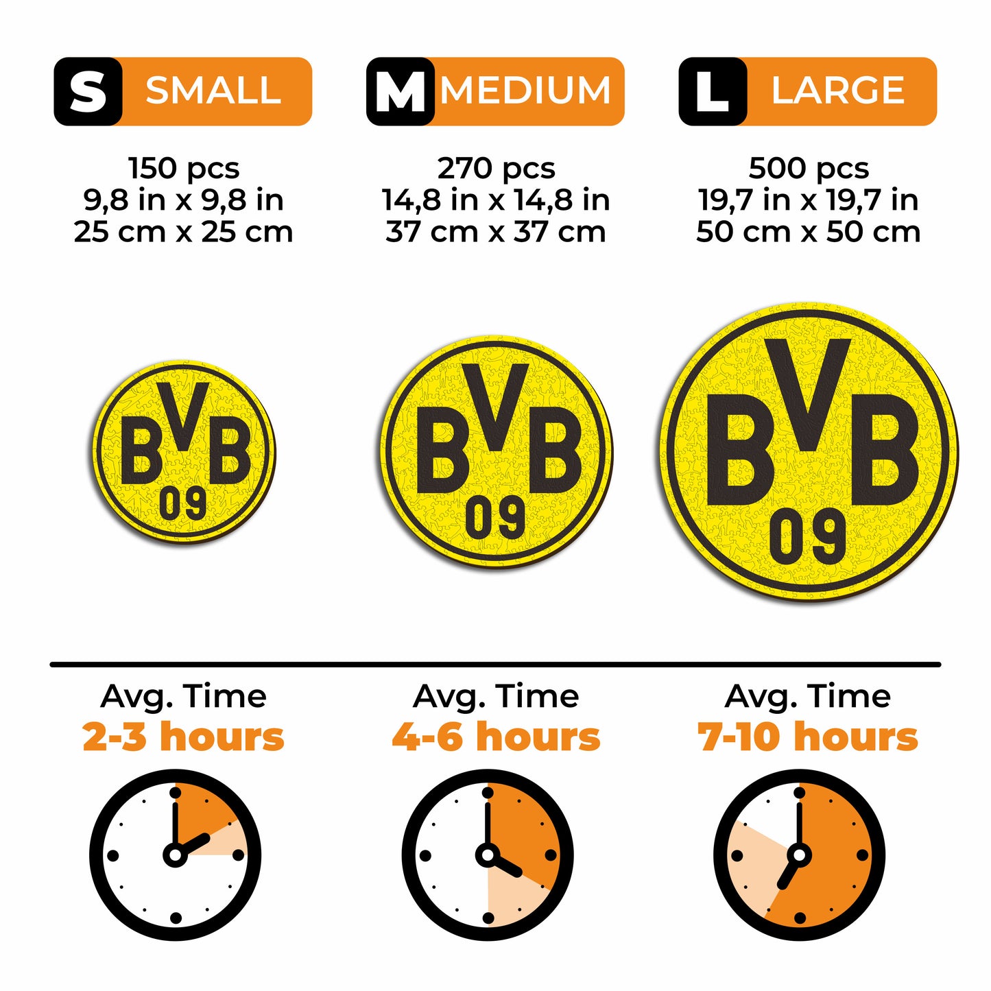 Logo Borussia Dortmund® - Puzzle en Bois