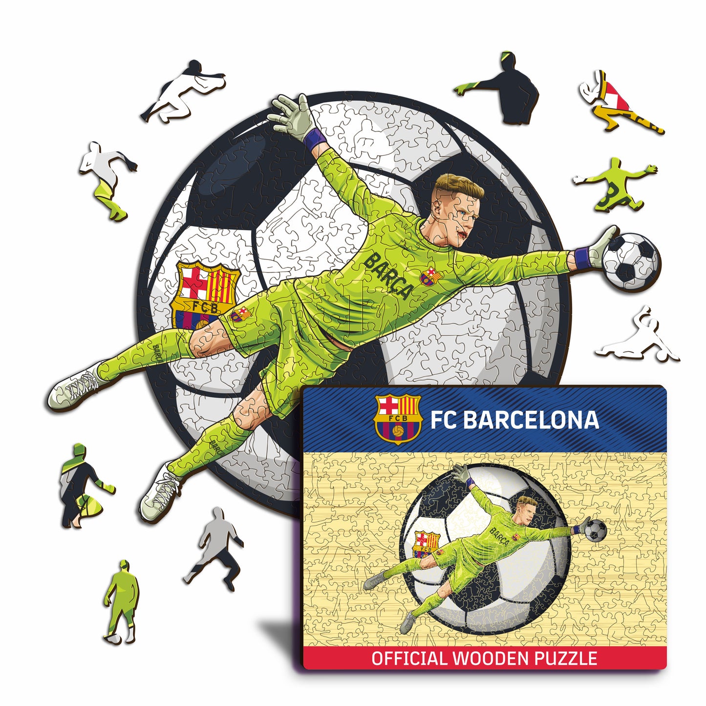 Marc-André Ter Stegen - Puzzle en Bois