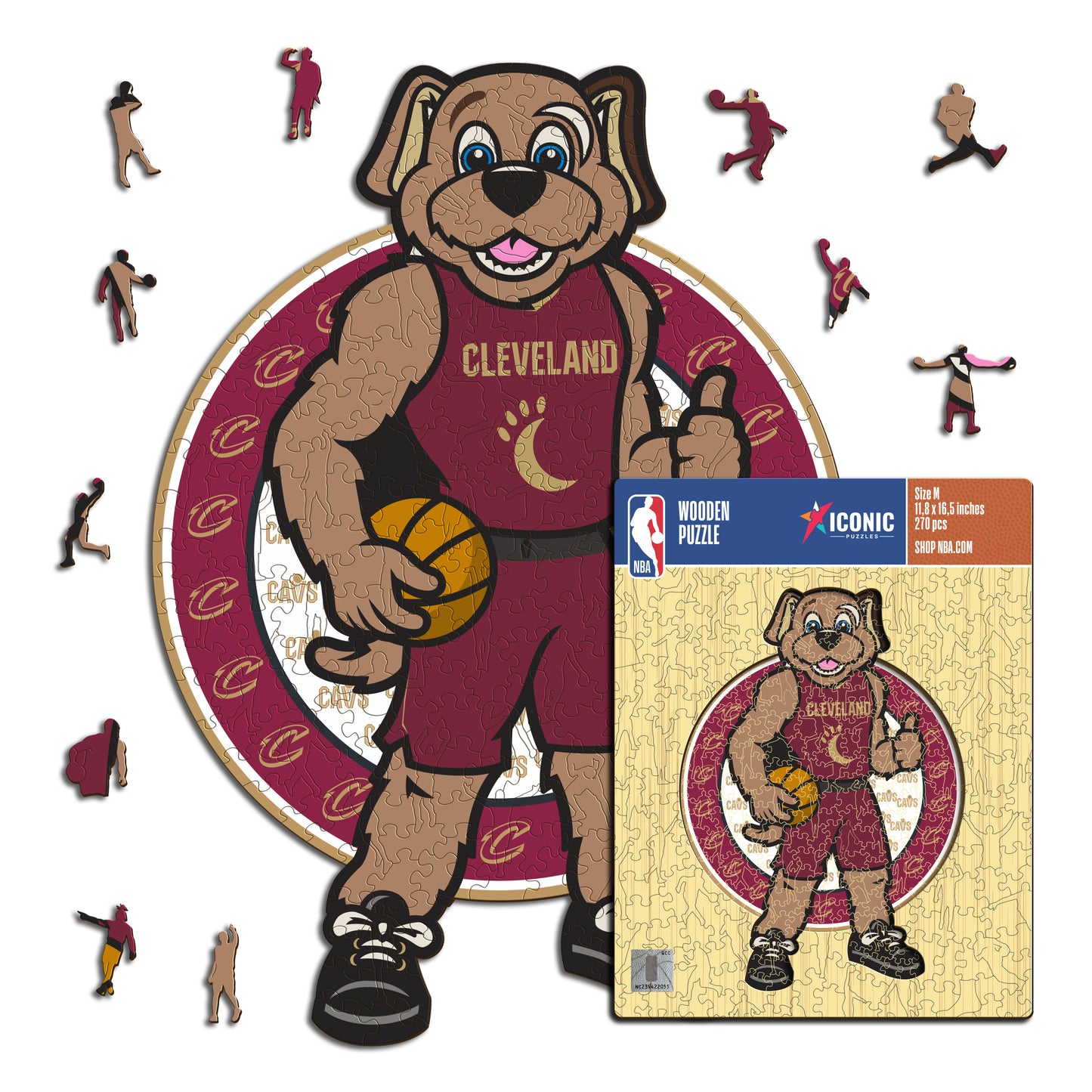 Mascotte Cleveland Cavaliers™ - Puzzle en Bois