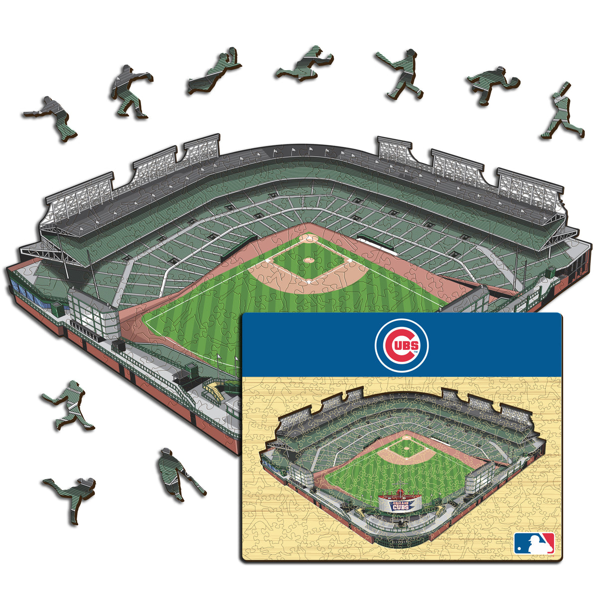 Wrigley Field Chicago Cubs™ Puzzle en Bois