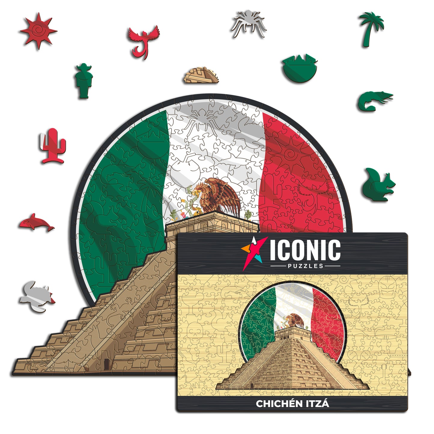 Chichén Itzá - Puzzle en Bois
