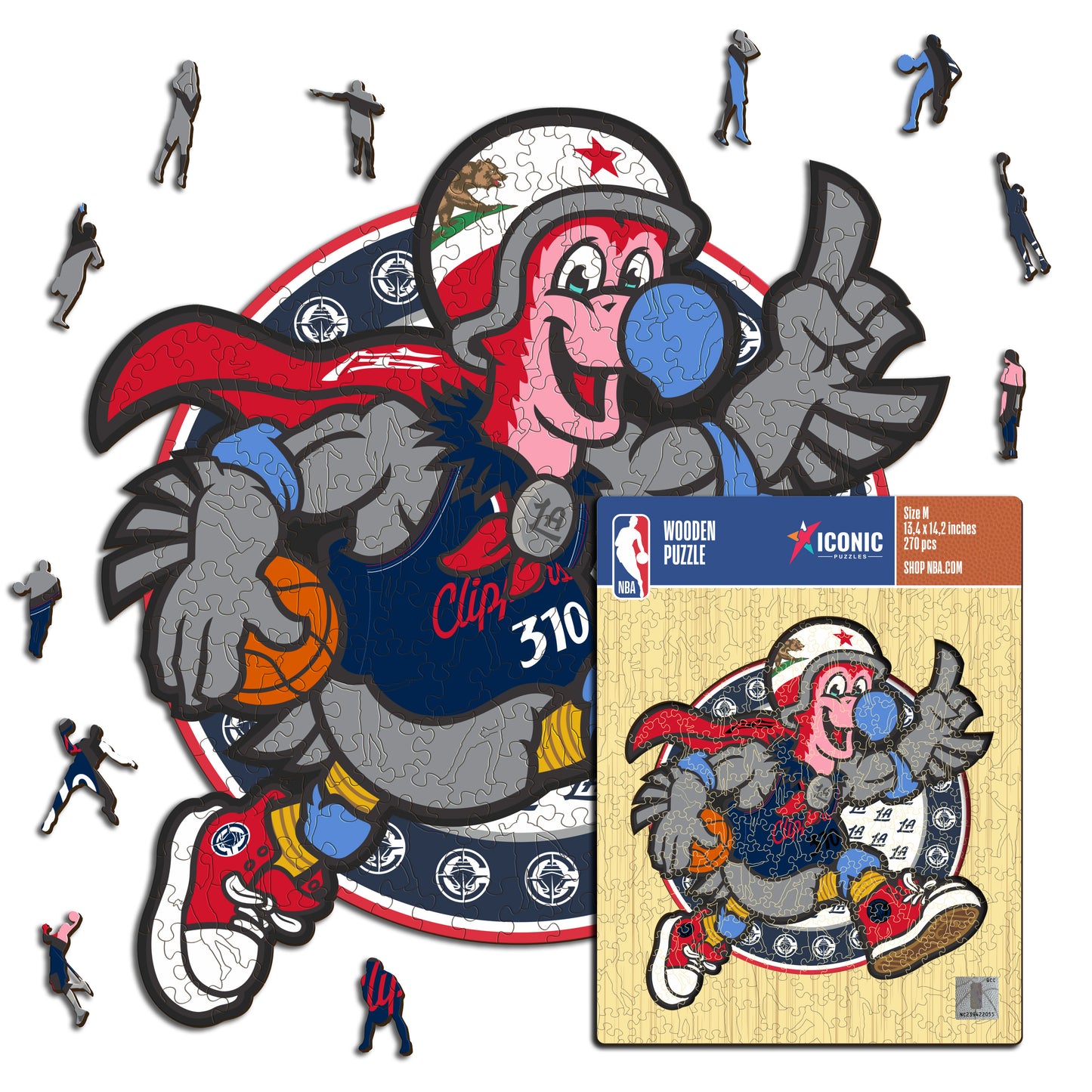 Mascotte Los Angeles Clippers™ - Puzzle en Bois