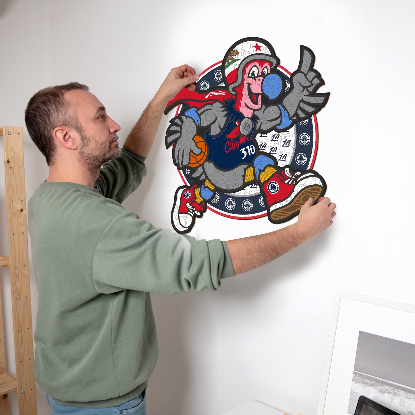 Mascotte Los Angeles Clippers™ - Puzzle en Bois