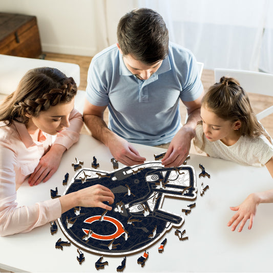 Casque Chicago Bears™ - Puzzle en Bois