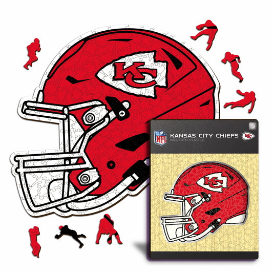 Casque Kansas City Chiefs™ - Puzzle en Bois
