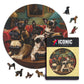 Chiens Joueurs - Puzzle en Bois