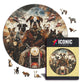 Chiens Motocyclistes - Puzzle en Bois