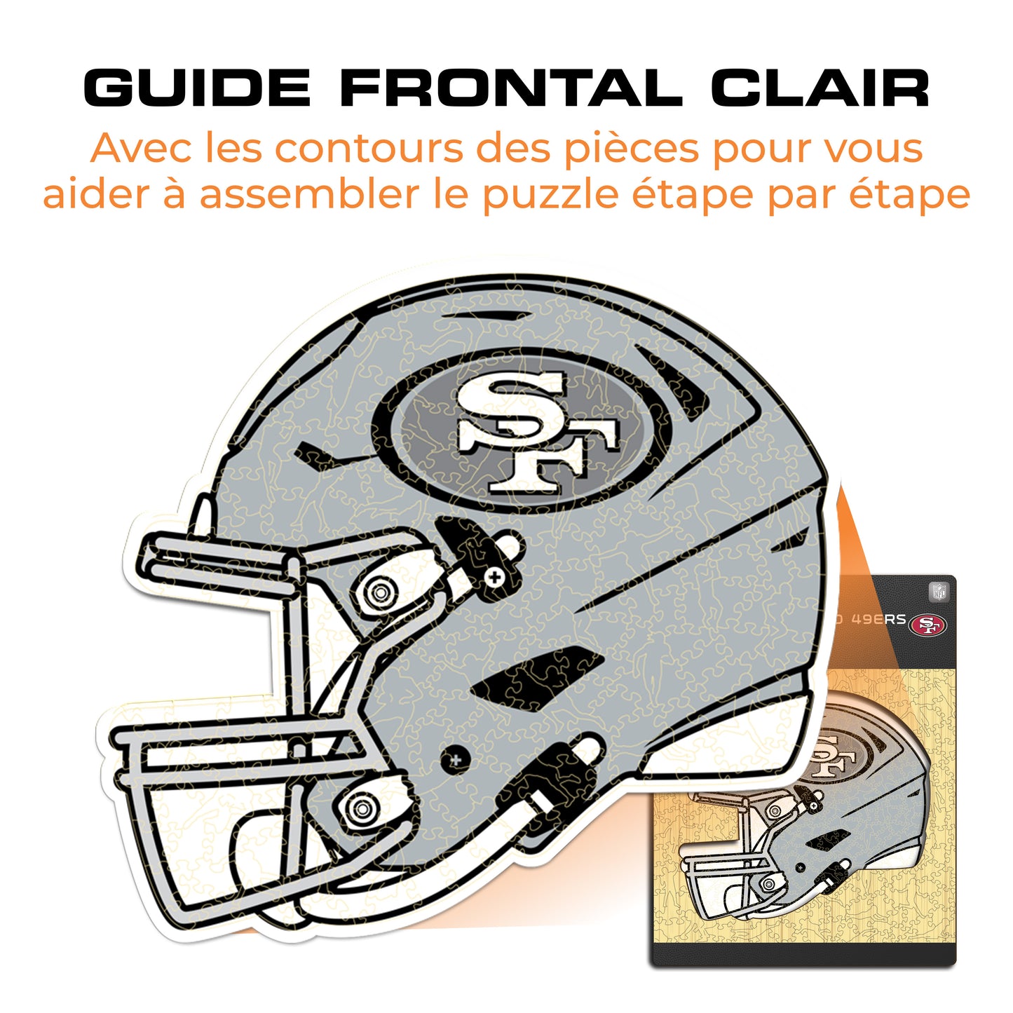 Casque San Francisco 49ers™ - Puzzle en Bois