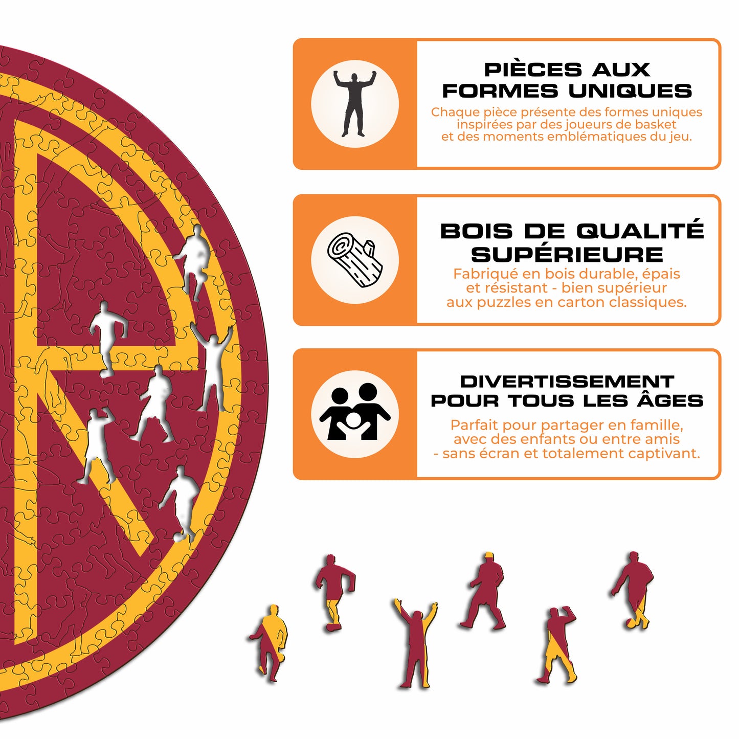 Heritage Logo AS Roma® - Puzzle en Bois