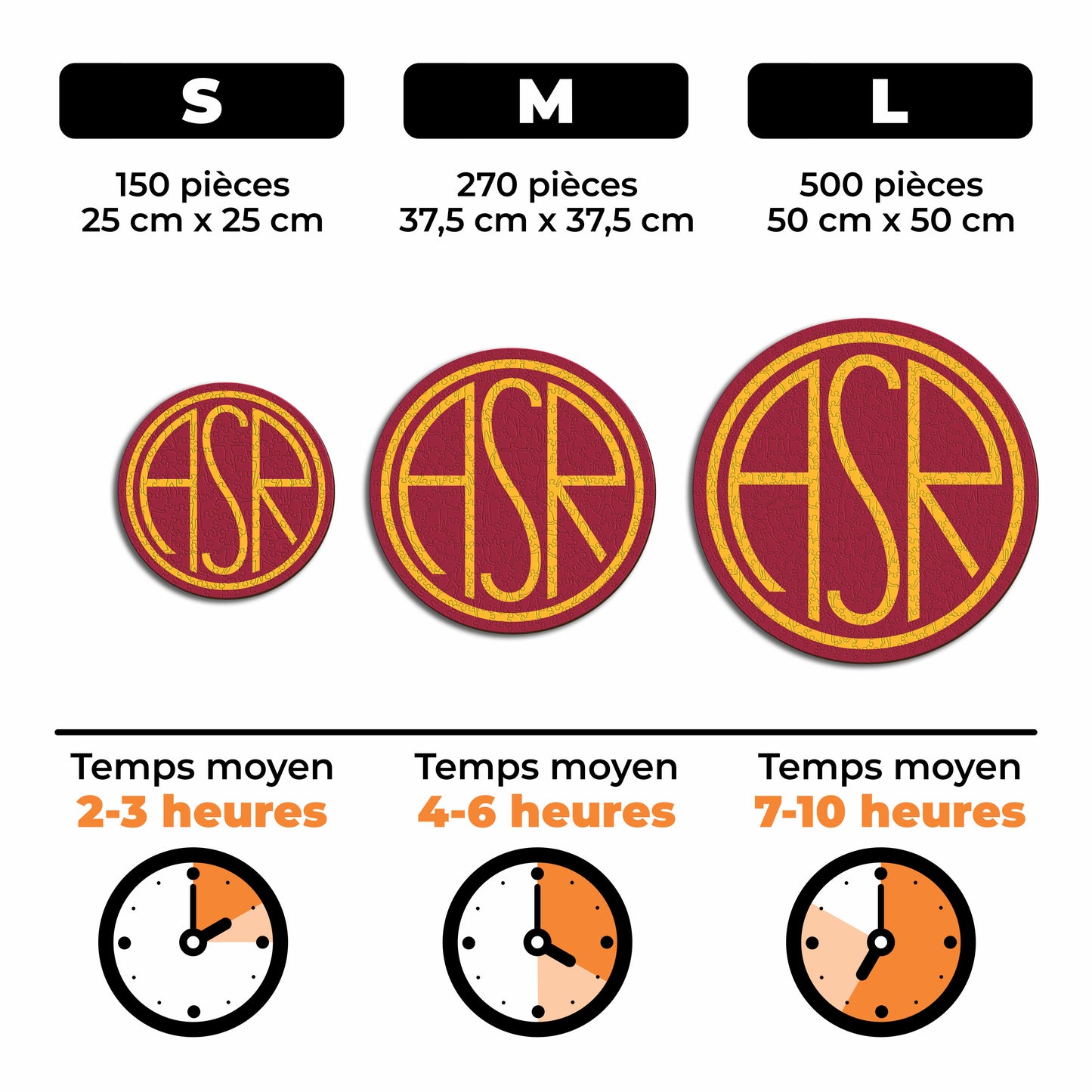 Heritage Logo AS Roma® - Puzzle en Bois