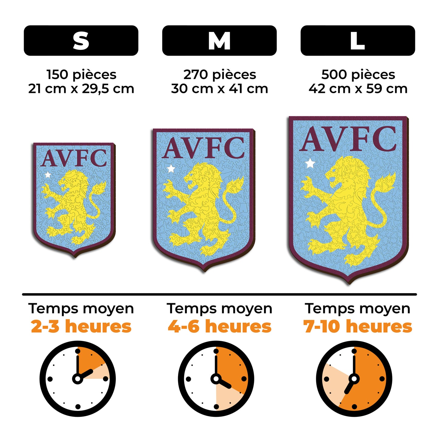 Logo Aston Villa FC® - Puzzle en Bois