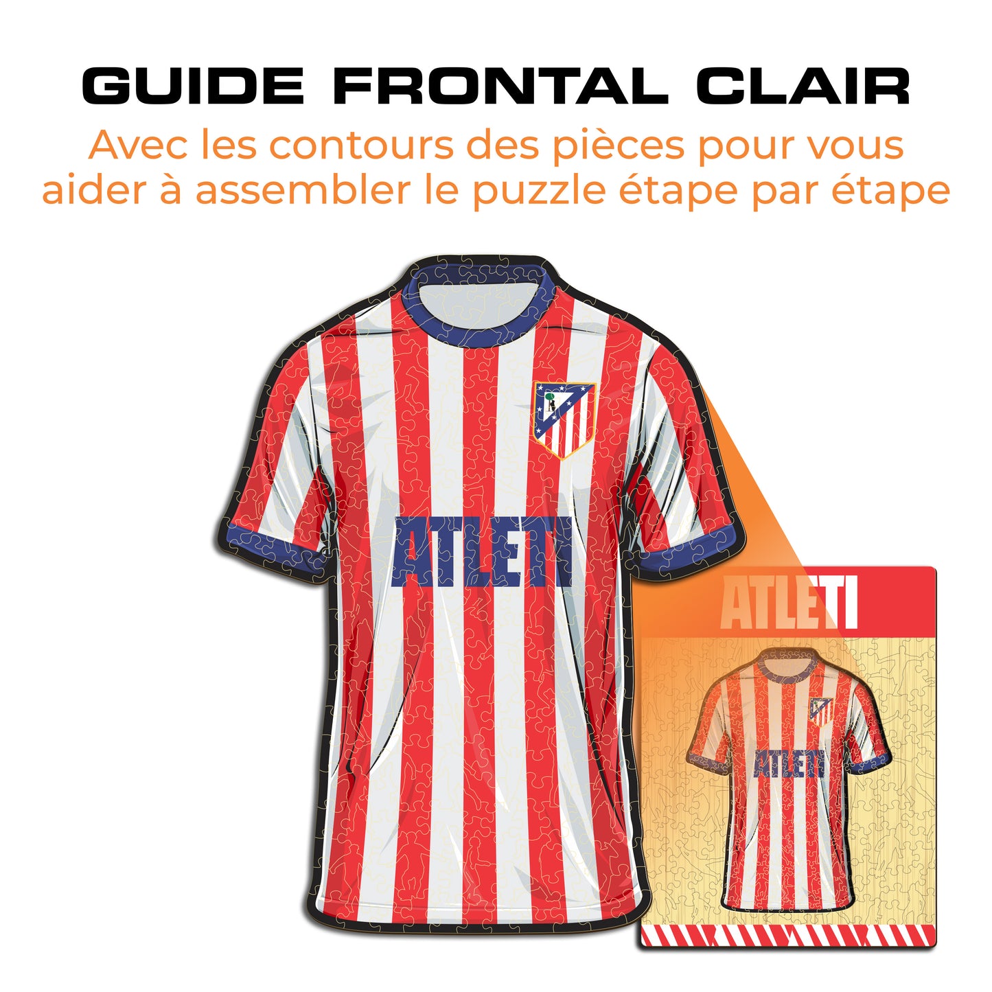 Maillot Atlético de Madrid® - Puzzle en Bois