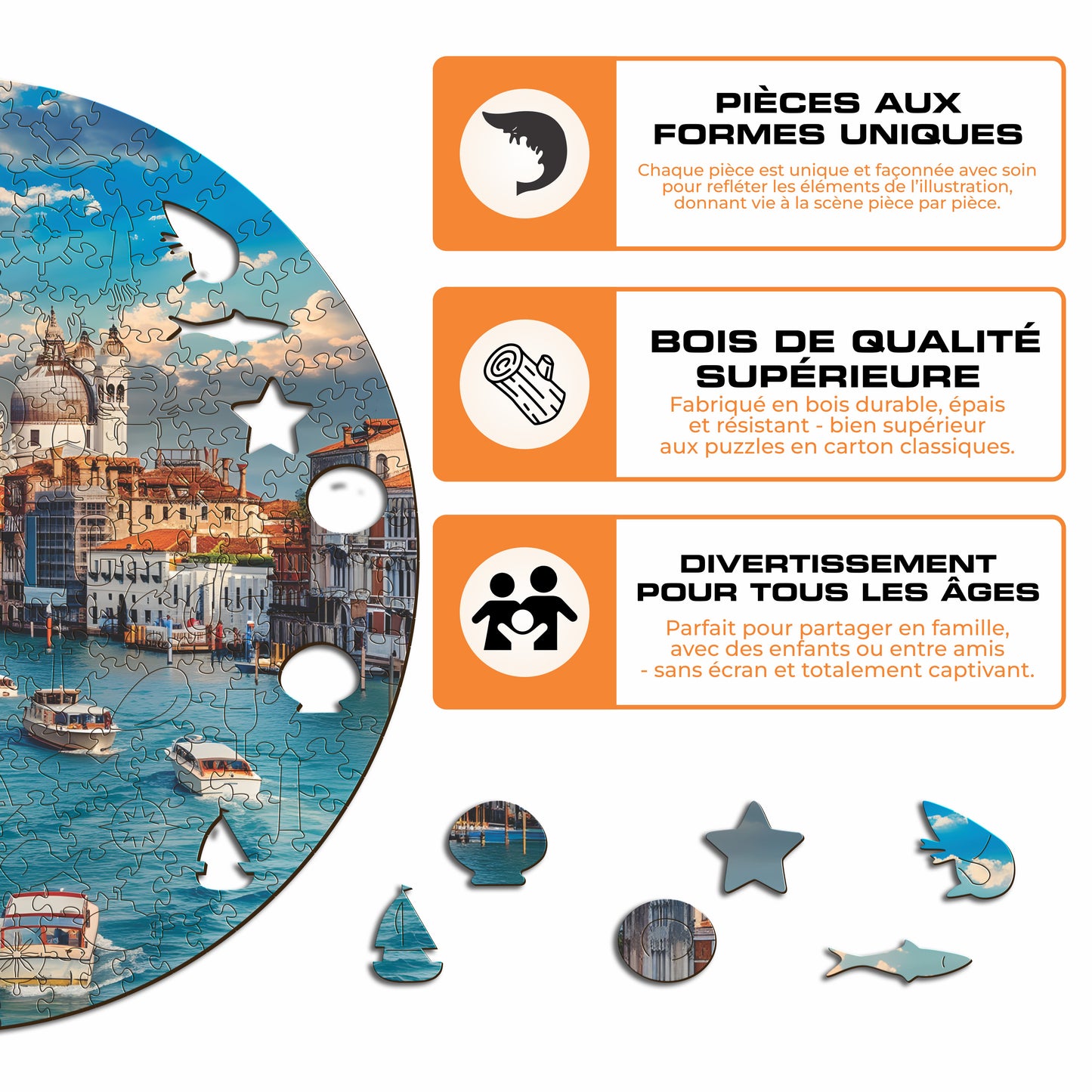 La Belle Venise - Puzzle en Bois
