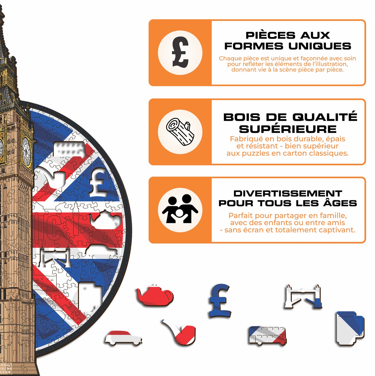 Big Ben - Puzzle en Bois