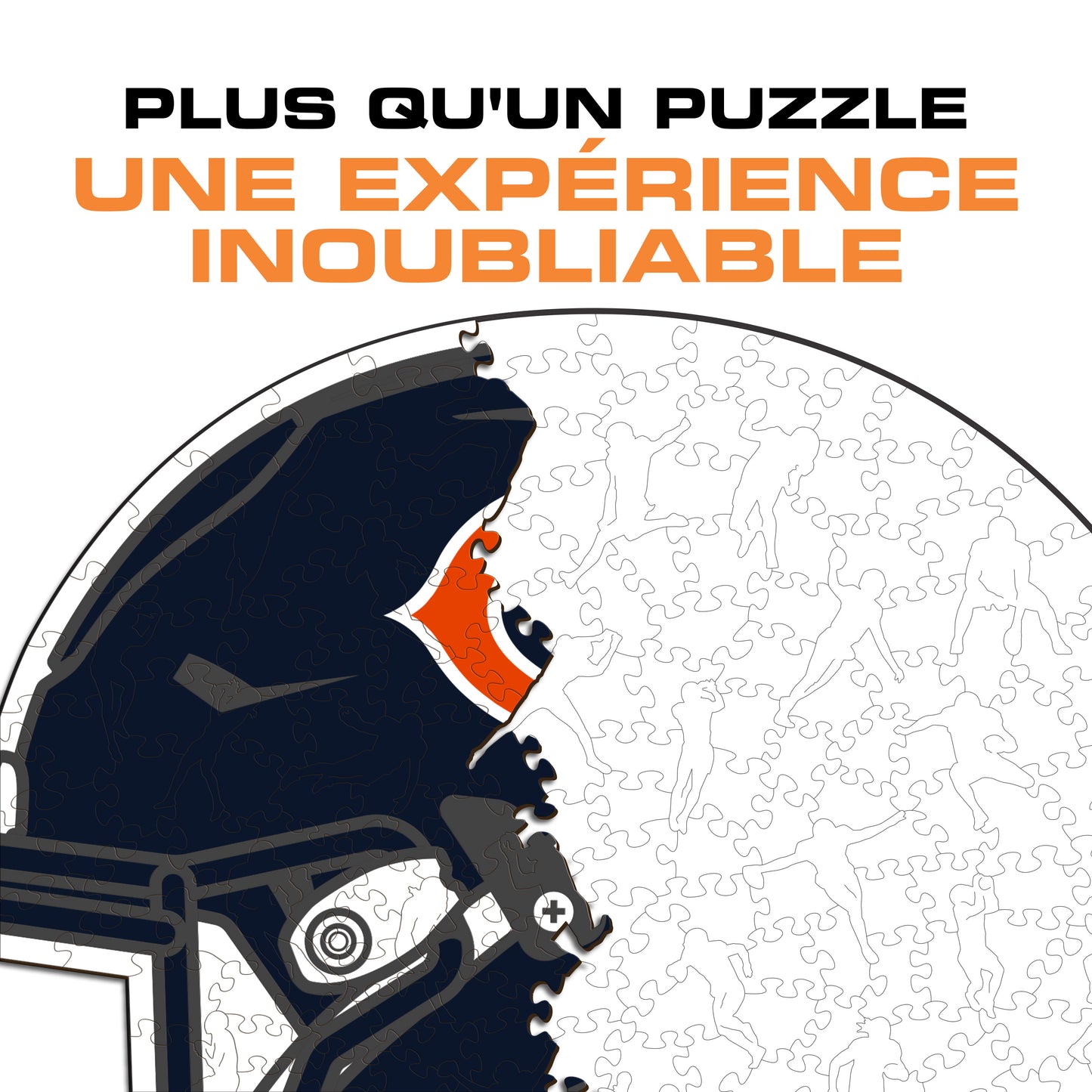 Casque Chicago Bears™ - Puzzle en Bois