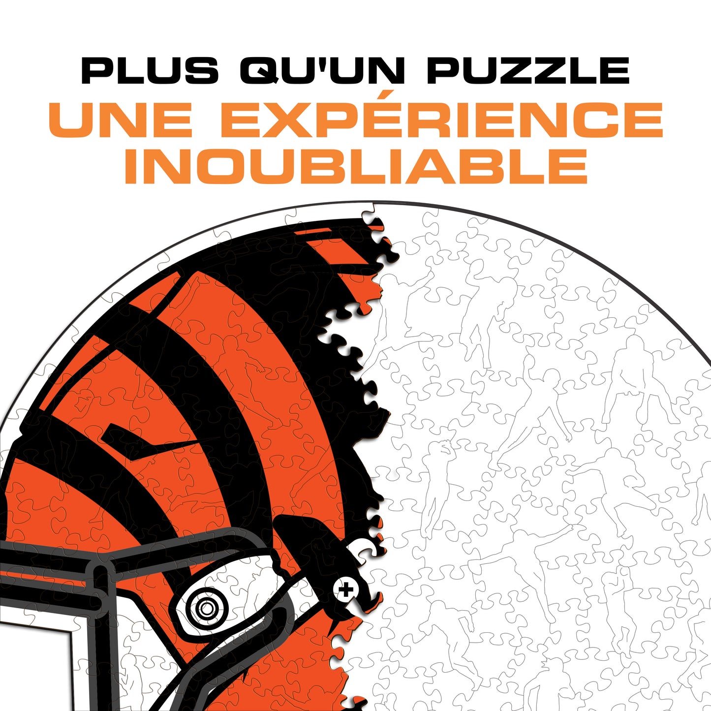 Casque Cincinnati Bengals™ - Puzzle en Bois