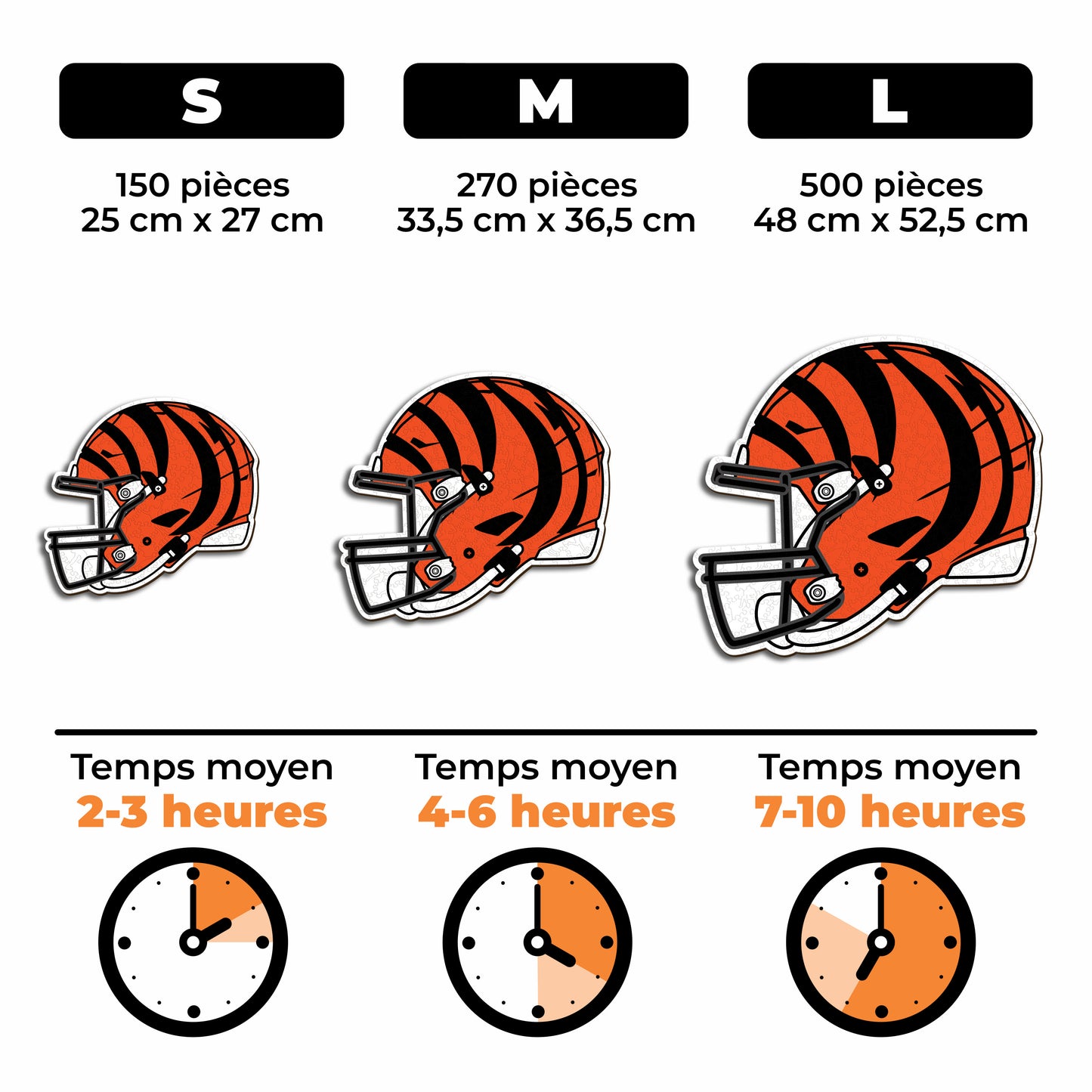 Casque Cincinnati Bengals™ - Puzzle en Bois