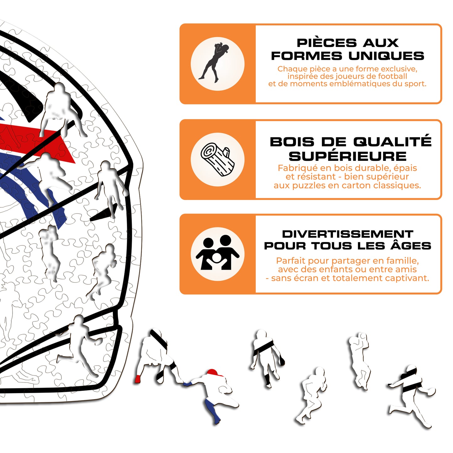 Casque Buffalo Bills™ - Puzzle en Bois