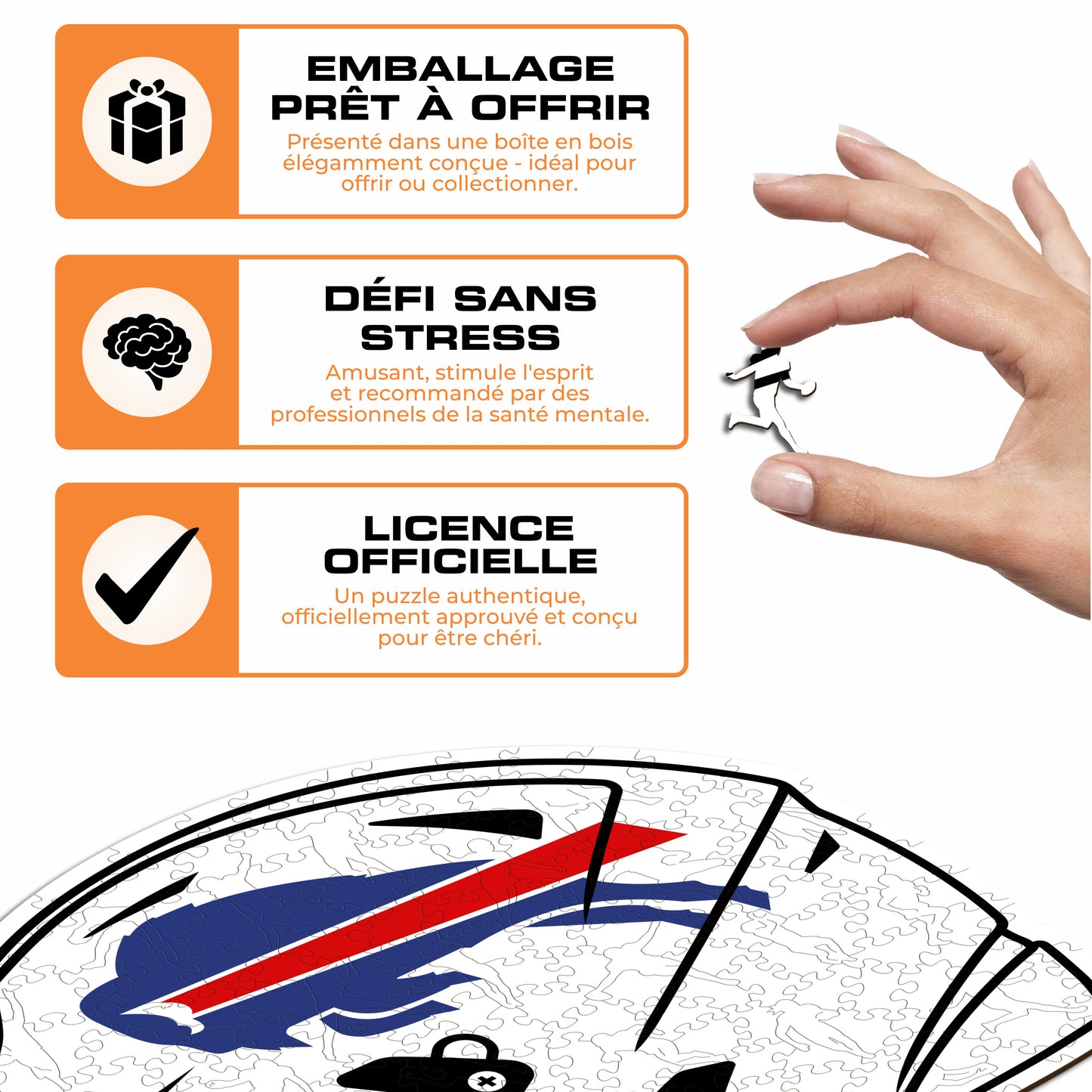 Casque Buffalo Bills™ - Puzzle en Bois