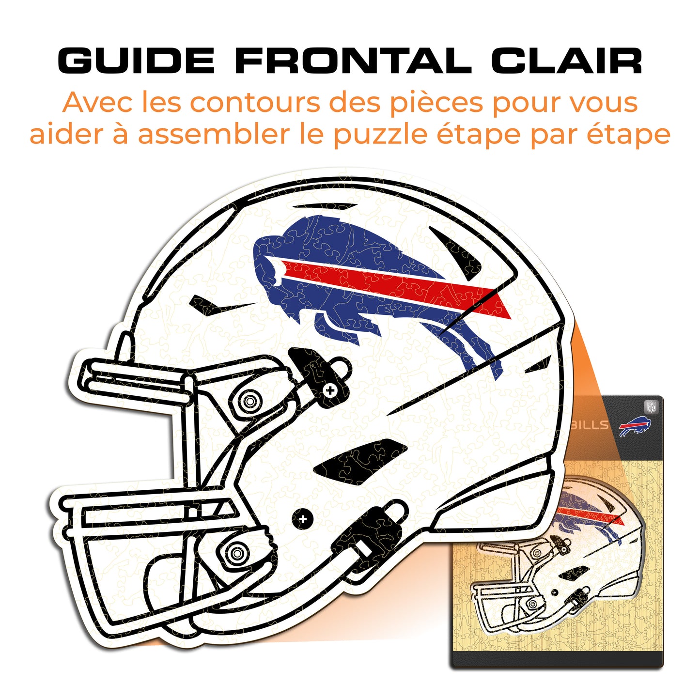 Casque Buffalo Bills™ - Puzzle en Bois