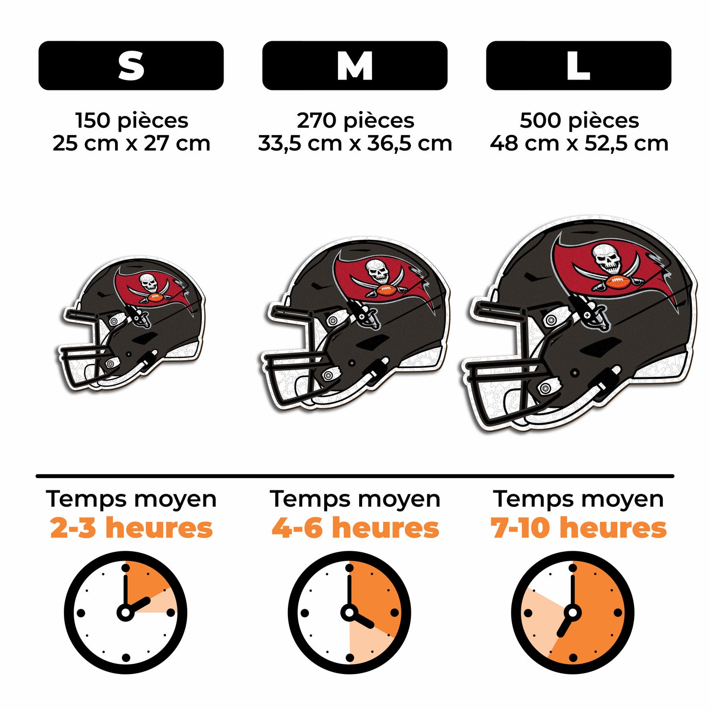 Casque Tampa Bay Buccaneers™ - Puzzle en Bois