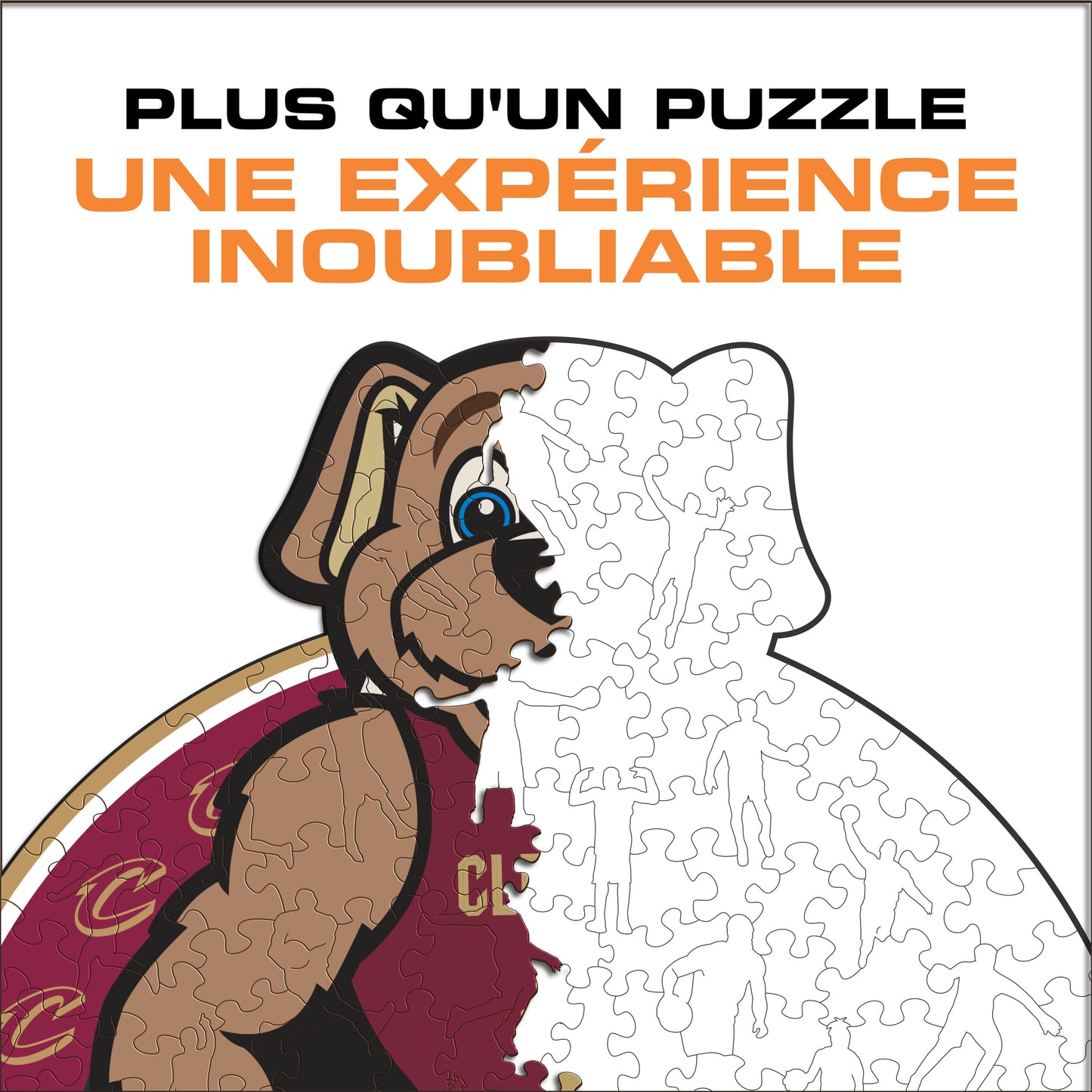 Mascotte Cleveland Cavaliers™ - Puzzle en Bois