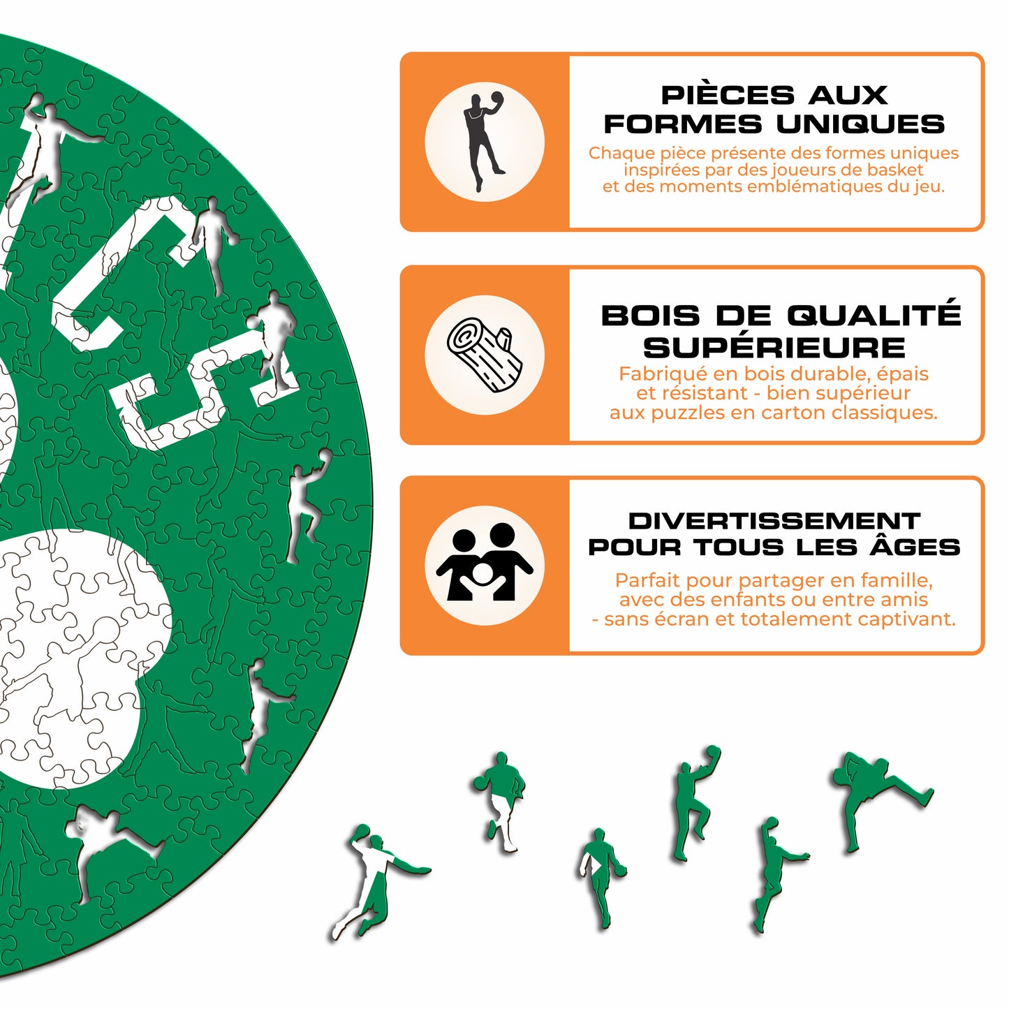 Boston Celtics™ - Puzzle en Bois