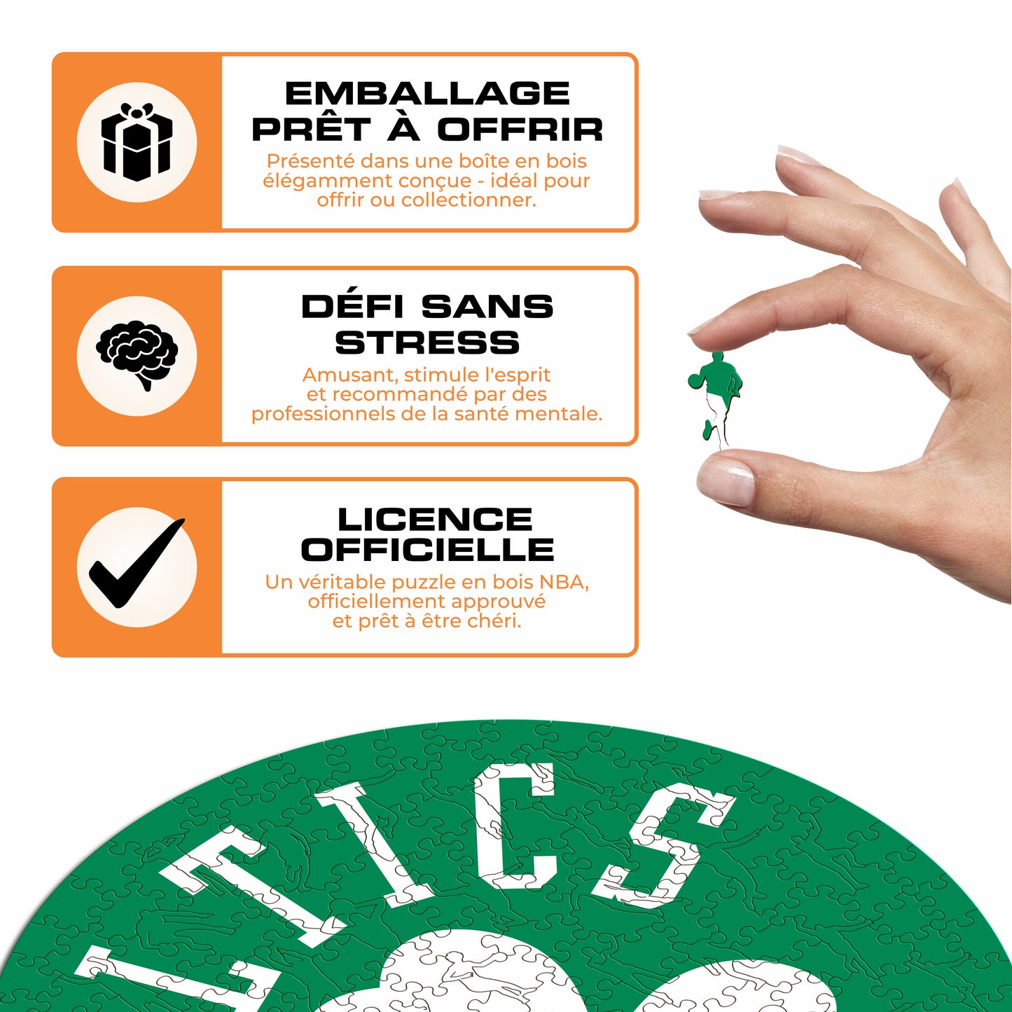 Boston Celtics™ - Puzzle en Bois