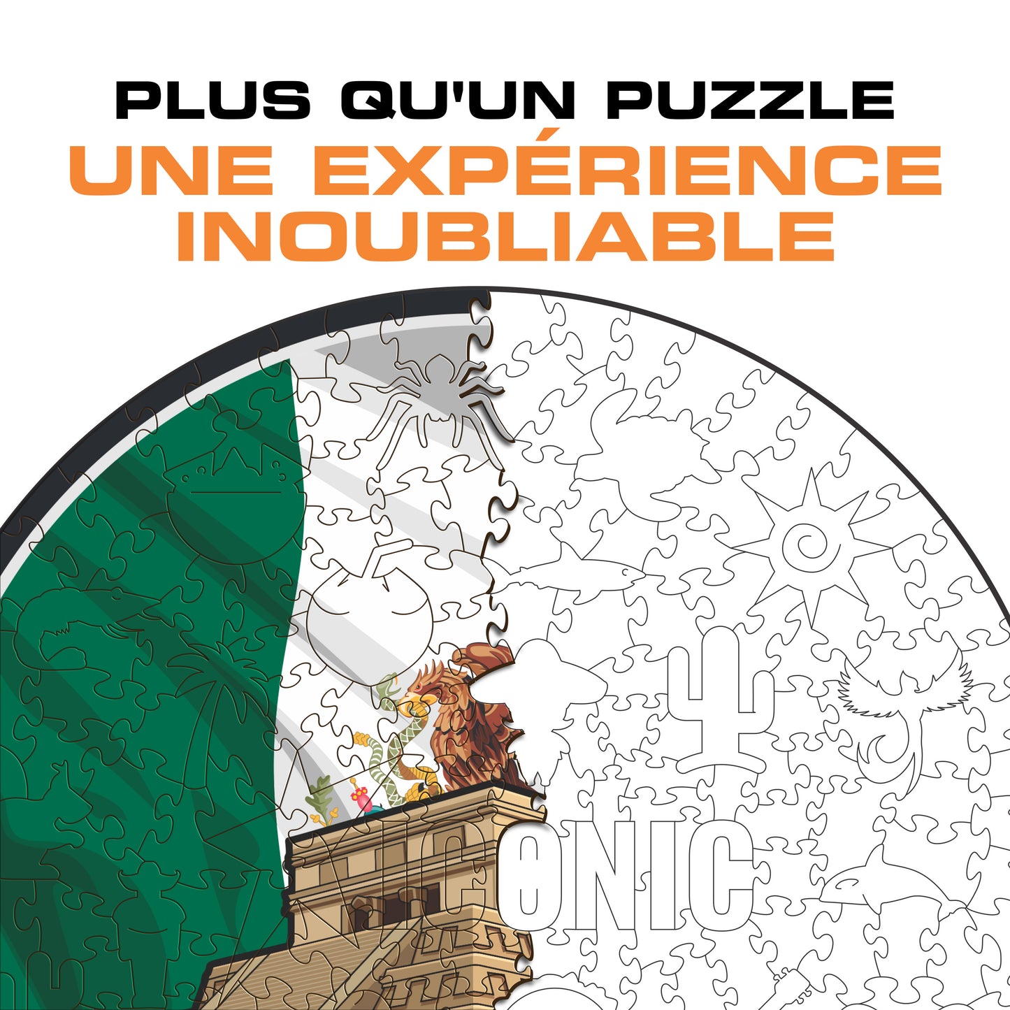 Chichén Itzá - Puzzle en Bois