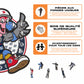 Mascotte Los Angeles Clippers™ - Puzzle en Bois