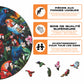 Perroquets Colorés - Puzzle en Bois