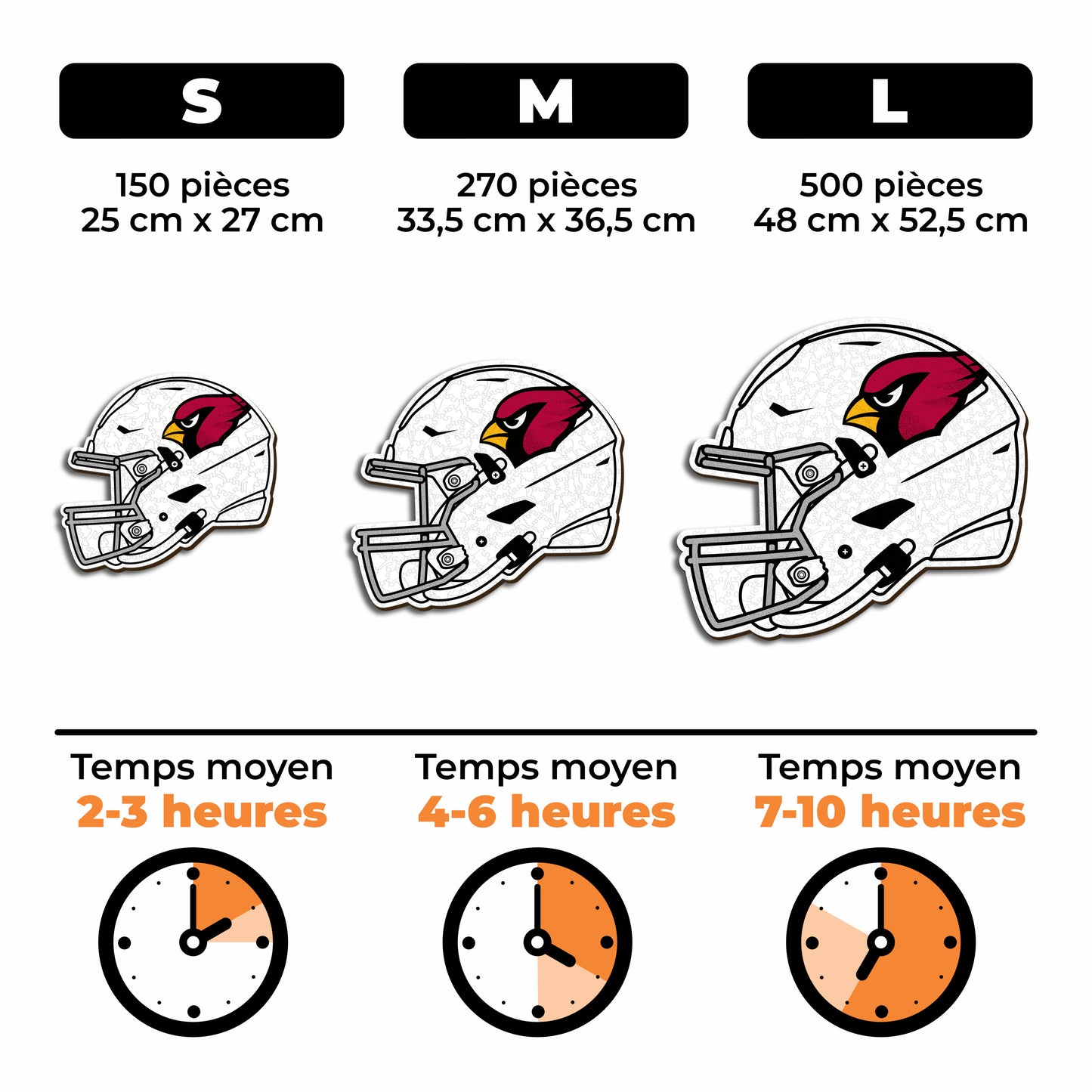 Casque Arizona Cardinals™ - Puzzle en Bois