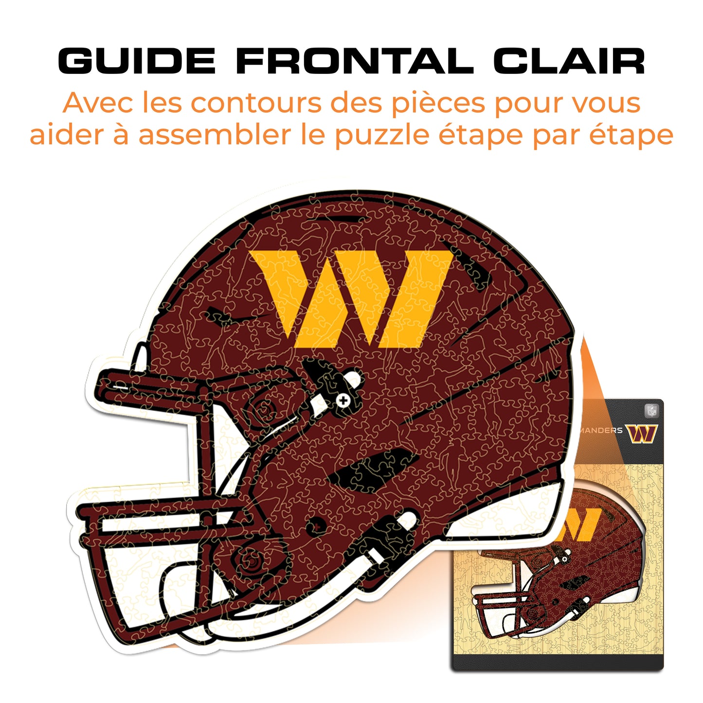 Casque Washington Commanders™ - Puzzle en Bois