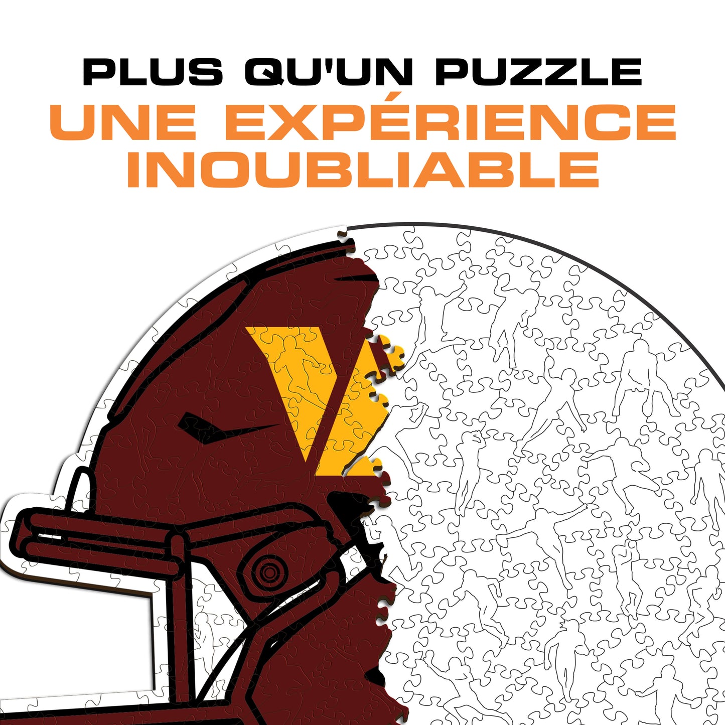 Casque Washington Commanders™ - Puzzle en Bois