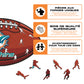 Football Miami Dolphins™ - Puzzle en Bois