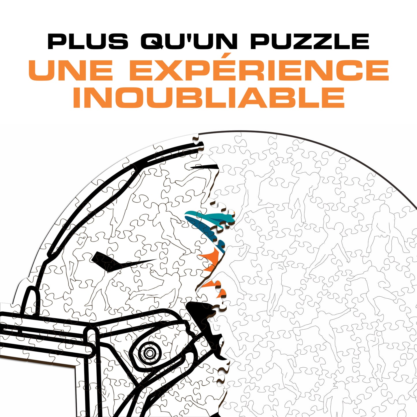 Casque Miami Dolphins™ - Puzzle en Bois