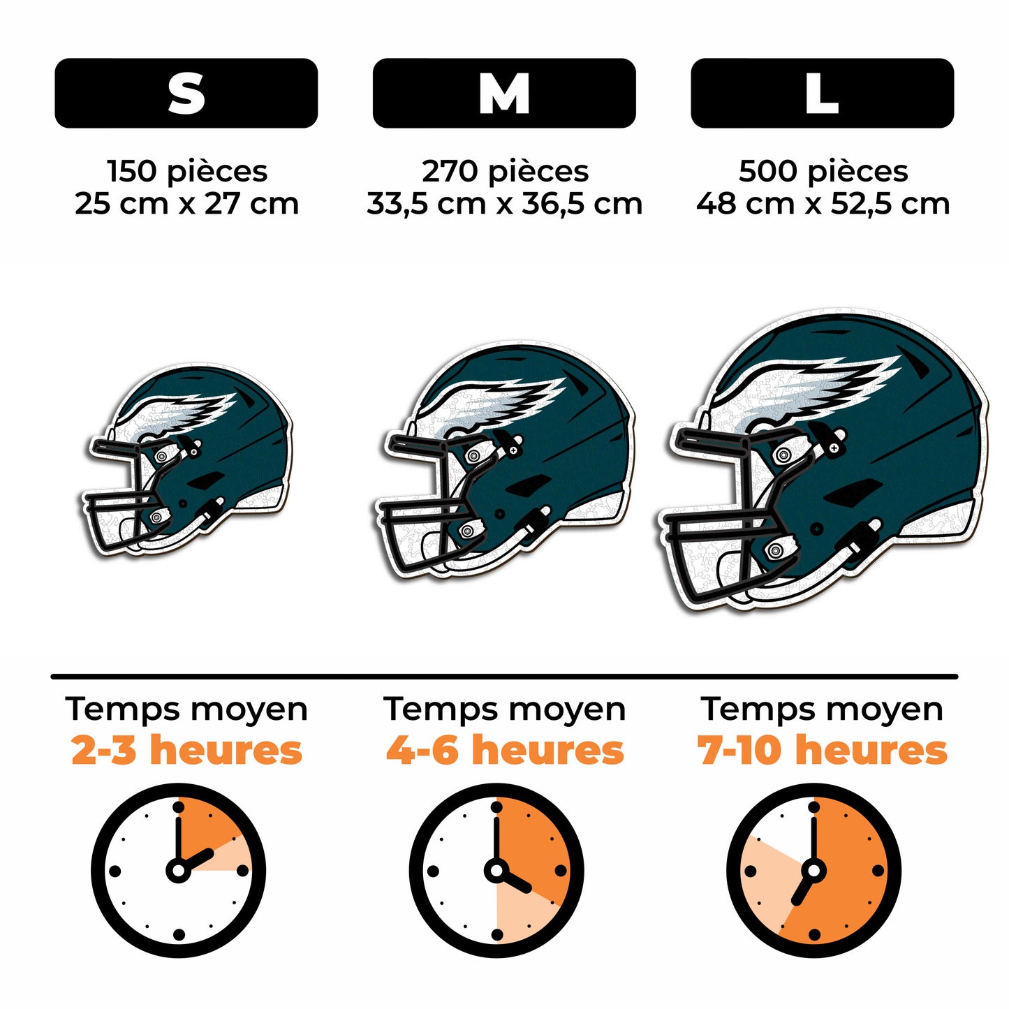 Casque Philadelphia Eagles™ - Puzzle en Bois