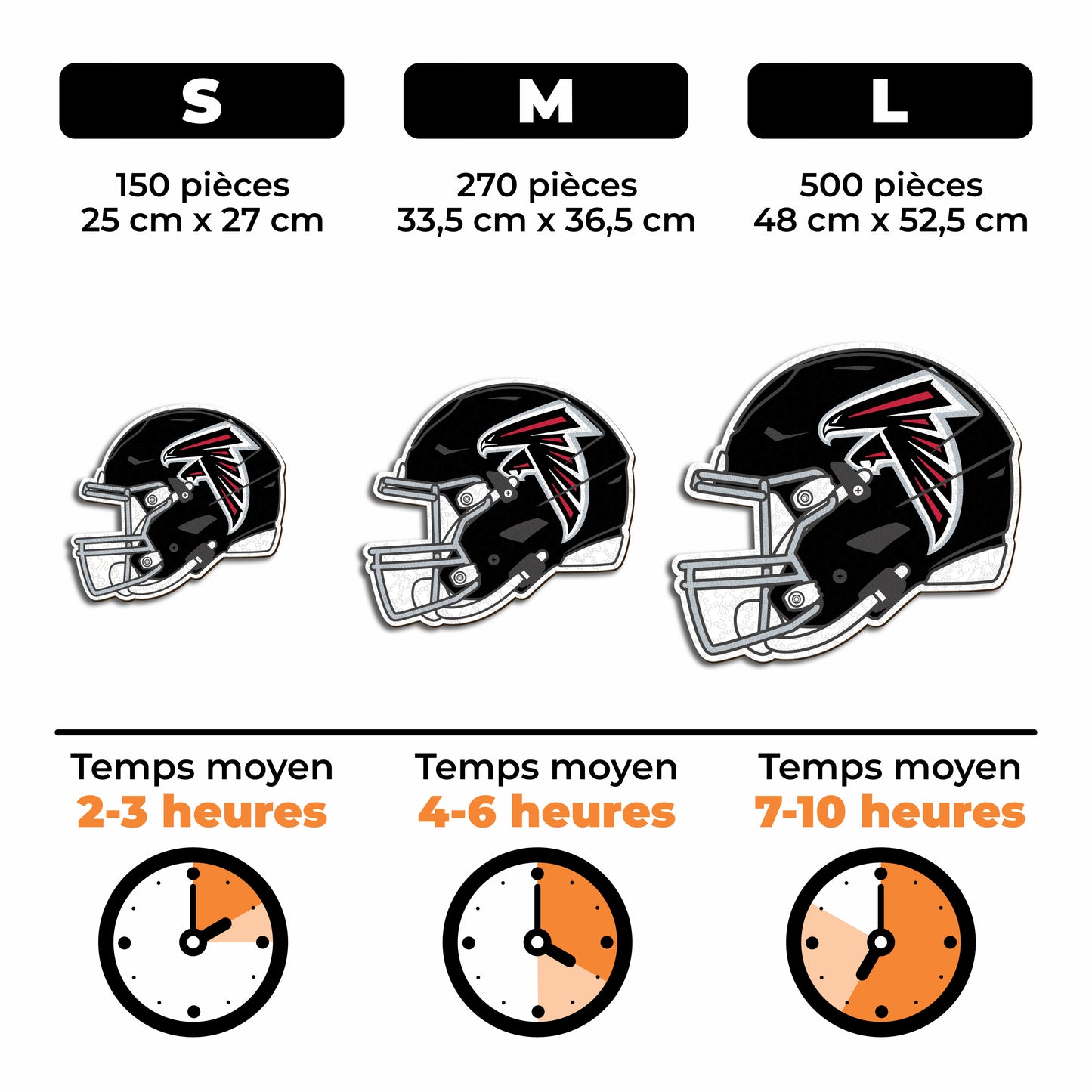 Casque Atlanta Falcons™ - Puzzle en Bois