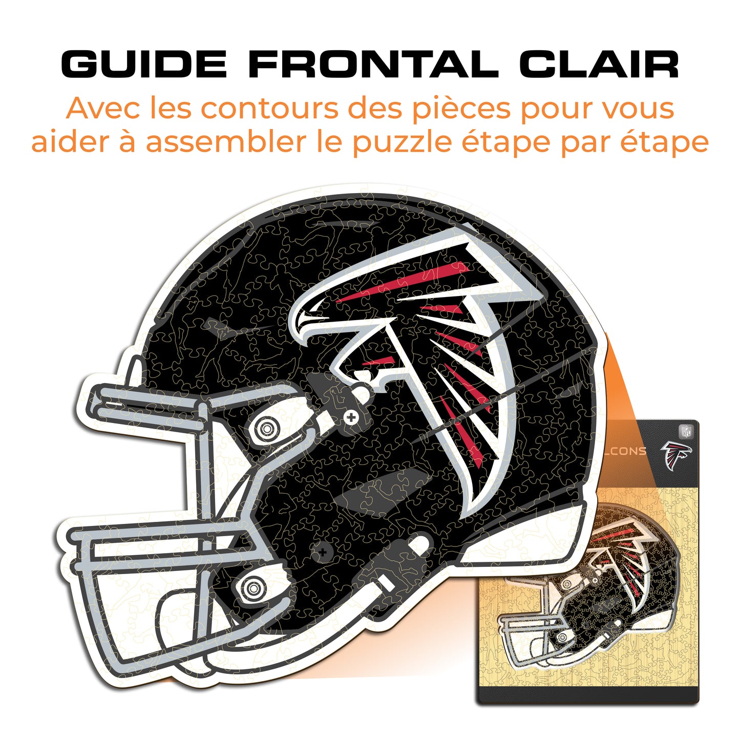 Casque Atlanta Falcons™ - Puzzle en Bois