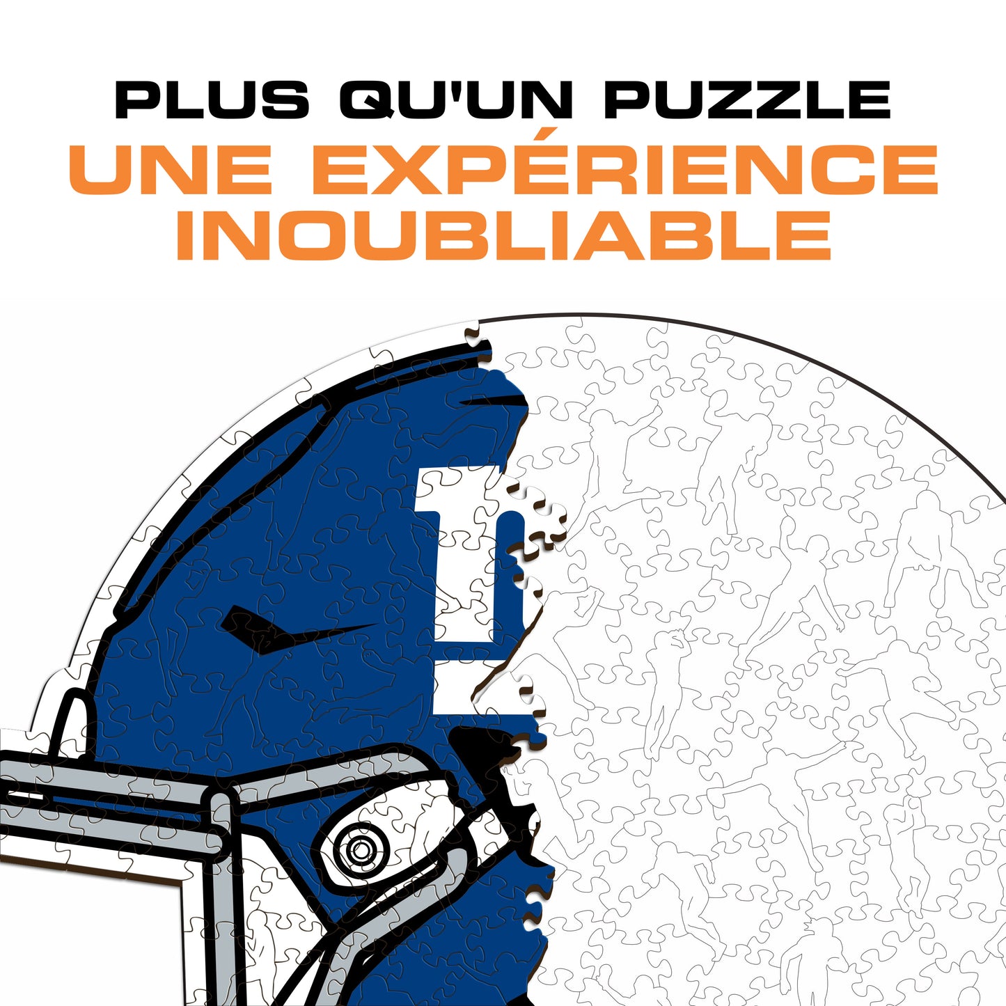 Casque New York Giants™ - Puzzle en Bois